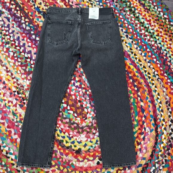NWT Citizens Of Humanity Washed Black Emerson Slim Fit Boyfriend Denim Jeans - Picture 3 of 8